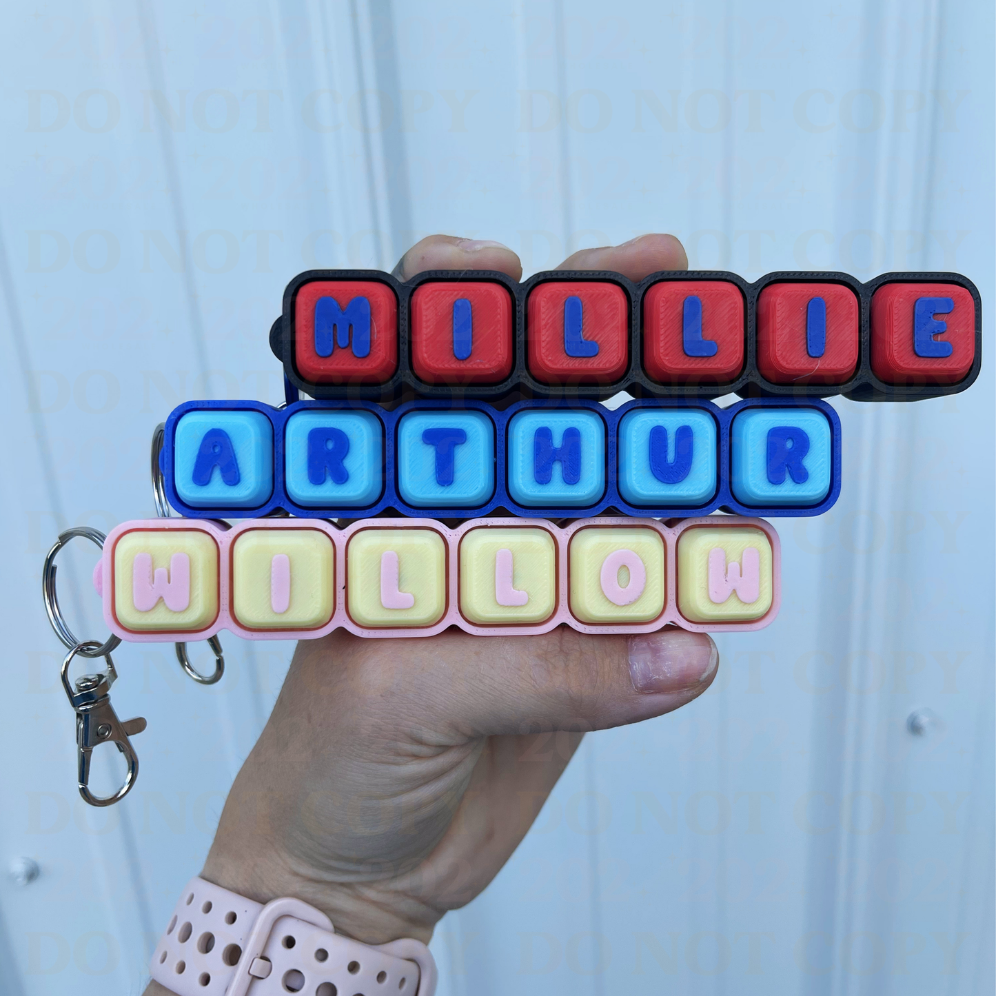 Clicker Name Keychains