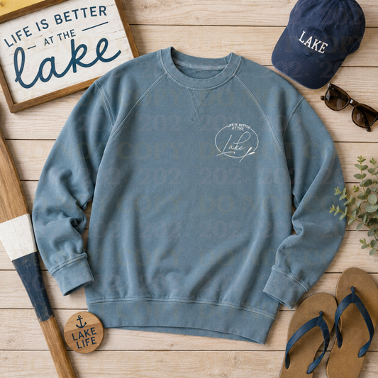 Embroidered - Life Is Better At The Lake