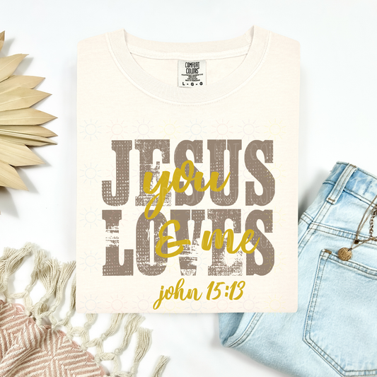 COMPLETED - Distressed Jesus Loves You And Me