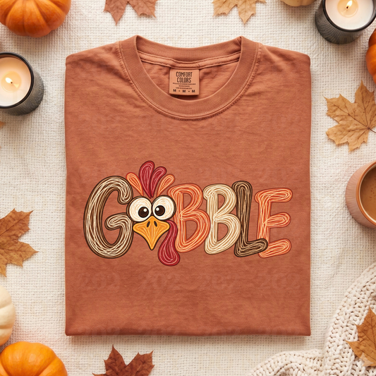 COMPLETED - Hand Drawn Gobble Turkey